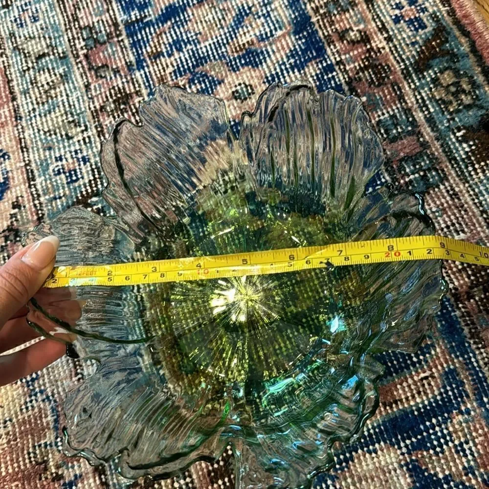 Glass cabbage small salad bowl